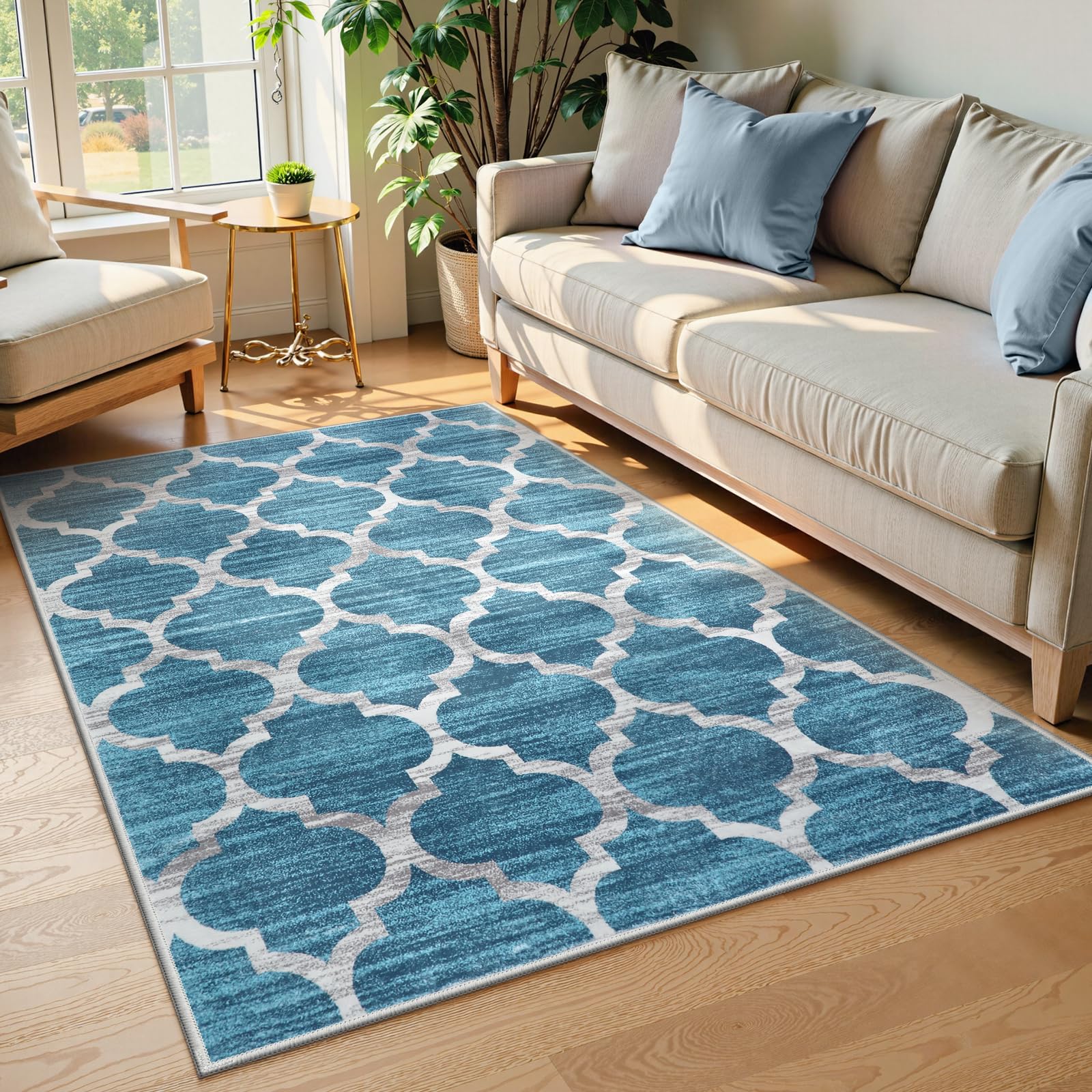 Amazon.com: Lahome Moroccan Washable Rugs 3x5,Non-Slip 3x5